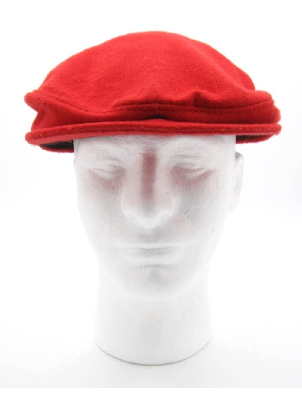 Vtg 90s Nike White Tag Newsboy Cabbie Swoosh Wool Blend Hat Sz 22" (Made in USA)